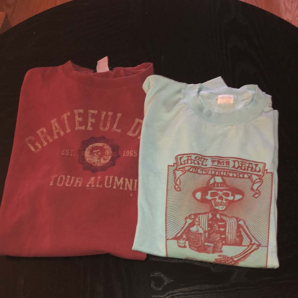 Grateful Dead- Tour Alumni- Est. 1965 & *Damaged Last Fair Deal Shirt